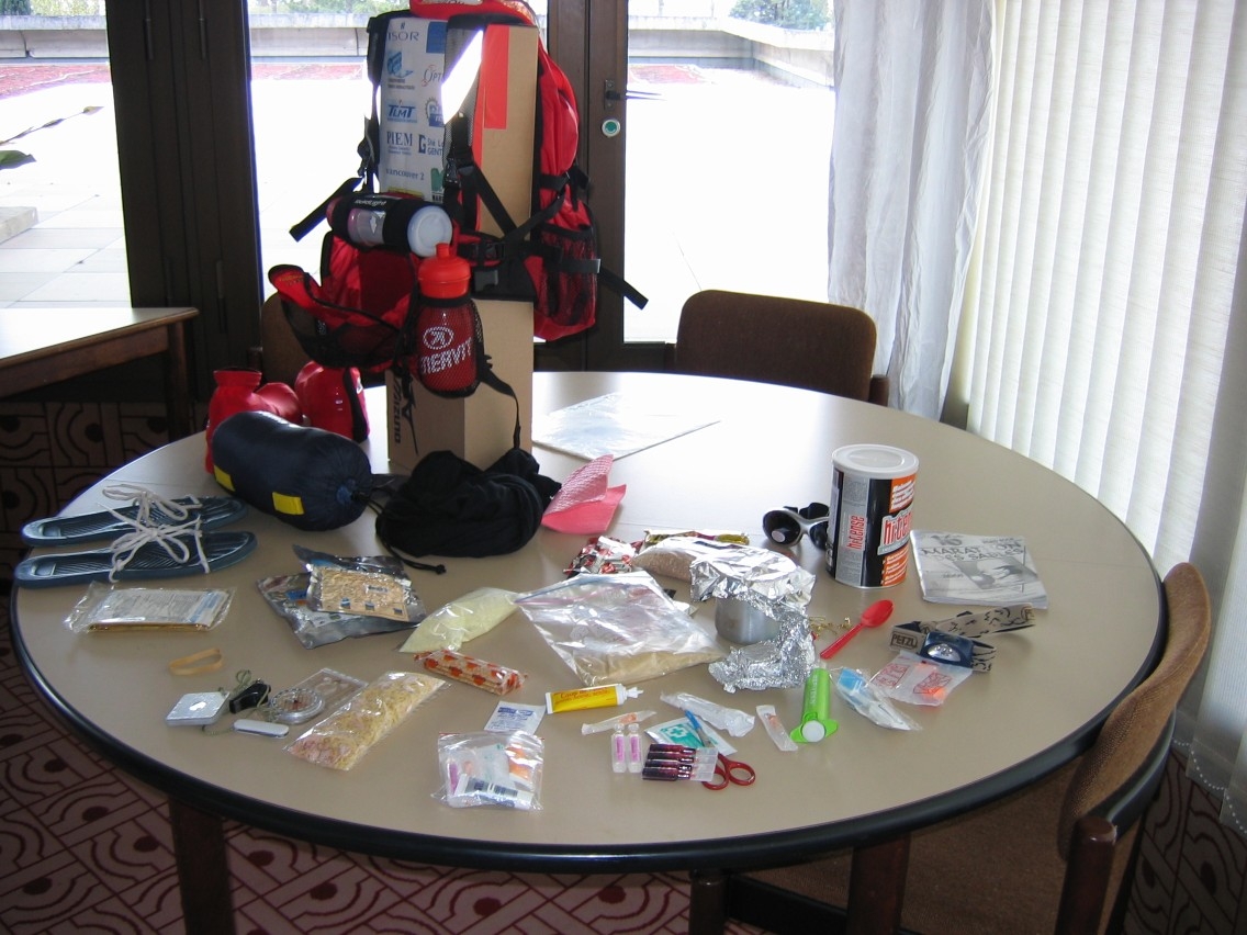 Contenu du sac à dos Marathon des Sables